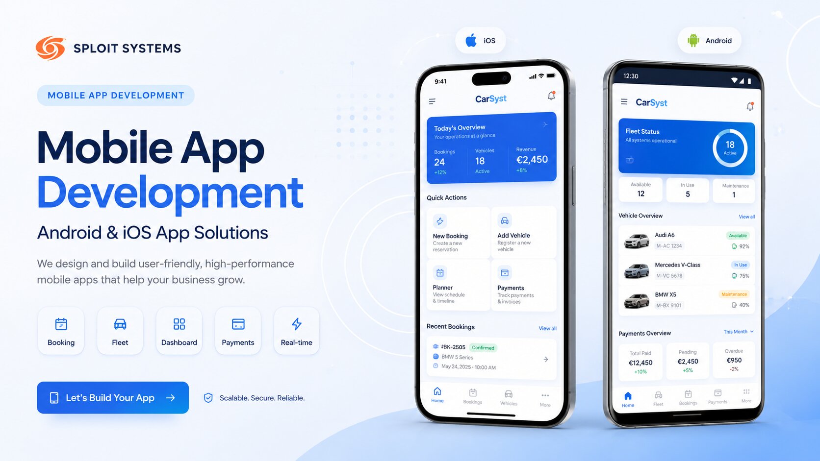 Mobile App Development services by Sploit Systems
